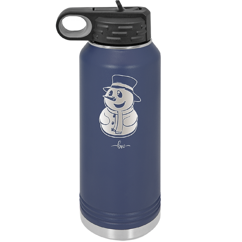 Snowman - Laser Engraved Stainless Steel Drinkware - 1225 -