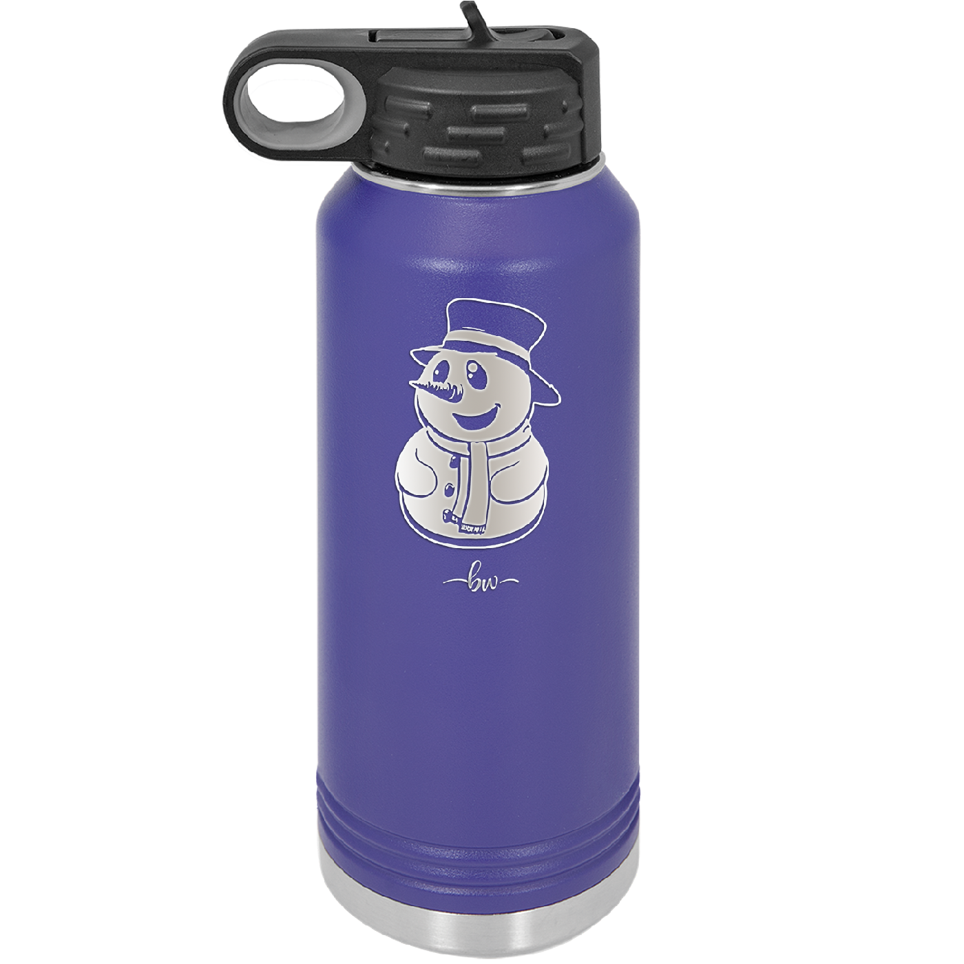 Snowman - Laser Engraved Stainless Steel Drinkware - 1225 -