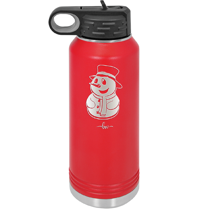 Snowman - Laser Engraved Stainless Steel Drinkware - 1225 -