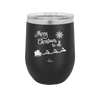 Merry Christmas to All Santa Sleigh - Laser Engraved Stainless Steel Drinkware - 1226 -