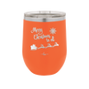 Merry Christmas to All Santa Sleigh - Laser Engraved Stainless Steel Drinkware - 1226 -