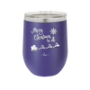 Merry Christmas to All Santa Sleigh - Laser Engraved Stainless Steel Drinkware - 1226 -