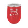 Merry Christmas to All Santa Sleigh - Laser Engraved Stainless Steel Drinkware - 1226 -