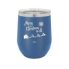Merry Christmas to All Santa Sleigh - Laser Engraved Stainless Steel Drinkware - 1226 -