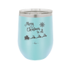 Merry Christmas to All Santa Sleigh - Laser Engraved Stainless Steel Drinkware - 1226 -