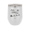 Merry Christmas to All Santa Sleigh - Laser Engraved Stainless Steel Drinkware - 1226 -