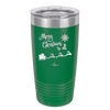 Merry Christmas to All Santa Sleigh - Laser Engraved Stainless Steel Drinkware - 1226 -