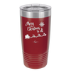 Merry Christmas to All Santa Sleigh - Laser Engraved Stainless Steel Drinkware - 1226 -
