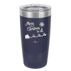 Merry Christmas to All Santa Sleigh - Laser Engraved Stainless Steel Drinkware - 1226 -