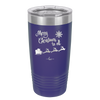 Merry Christmas to All Santa Sleigh - Laser Engraved Stainless Steel Drinkware - 1226 -