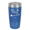 Merry Christmas to All Santa Sleigh - Laser Engraved Stainless Steel Drinkware - 1226 -