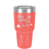 Merry Christmas to All Santa Sleigh - Laser Engraved Stainless Steel Drinkware - 1226 -