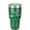 Merry Christmas to All Santa Sleigh - Laser Engraved Stainless Steel Drinkware - 1226 -