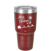 Merry Christmas to All Santa Sleigh - Laser Engraved Stainless Steel Drinkware - 1226 -