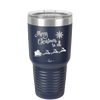 Merry Christmas to All Santa Sleigh - Laser Engraved Stainless Steel Drinkware - 1226 -