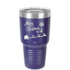 Merry Christmas to All Santa Sleigh - Laser Engraved Stainless Steel Drinkware - 1226 -