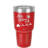 Merry Christmas to All Santa Sleigh - Laser Engraved Stainless Steel Drinkware - 1226 -