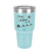 Merry Christmas to All Santa Sleigh - Laser Engraved Stainless Steel Drinkware - 1226 -
