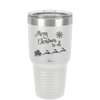 Merry Christmas to All Santa Sleigh - Laser Engraved Stainless Steel Drinkware - 1226 -