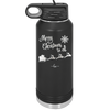 Merry Christmas to All Santa Sleigh - Laser Engraved Stainless Steel Drinkware - 1226 -