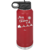 Merry Christmas to All Santa Sleigh - Laser Engraved Stainless Steel Drinkware - 1226 -