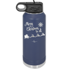 Merry Christmas to All Santa Sleigh - Laser Engraved Stainless Steel Drinkware - 1226 -