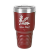 Kiss Me Under the Mistletoe - Laser Engraved Stainless Steel Drinkware - 1227 -