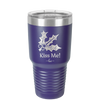Kiss Me Under the Mistletoe - Laser Engraved Stainless Steel Drinkware - 1227 -
