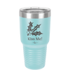 Kiss Me Under the Mistletoe - Laser Engraved Stainless Steel Drinkware - 1227 -