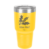 Kiss Me Under the Mistletoe - Laser Engraved Stainless Steel Drinkware - 1227 -