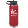 Kiss Me Under the Mistletoe - Laser Engraved Stainless Steel Drinkware - 1227 -
