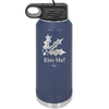 Kiss Me Under the Mistletoe - Laser Engraved Stainless Steel Drinkware - 1227 -