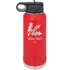 Kiss Me Under the Mistletoe - Laser Engraved Stainless Steel Drinkware - 1227 -