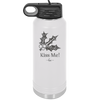 Kiss Me Under the Mistletoe - Laser Engraved Stainless Steel Drinkware - 1227 -