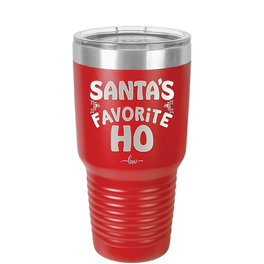 Santa's Favorite Ho - Laser Engraved Stainless Steel Drinkware - 1241 -