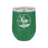 Deer in Crosshair Bullseye Buck Hunter - Laser Engraved Stainless Steel Drinkware - 1246 -