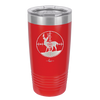 Deer in Crosshair Bullseye Buck Hunter - Laser Engraved Stainless Steel Drinkware - 1246 -