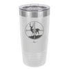 Deer in Crosshair Bullseye Buck Hunter - Laser Engraved Stainless Steel Drinkware - 1246 -