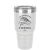 I'd Rather Be Fishing Bass - Laser Engraved Stainless Steel Drinkware - 1247 -