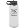 I'd Rather Be Fishing Bass - Laser Engraved Stainless Steel Drinkware - 1247 -