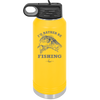 I'd Rather Be Fishing Bass - Laser Engraved Stainless Steel Drinkware - 1247 -