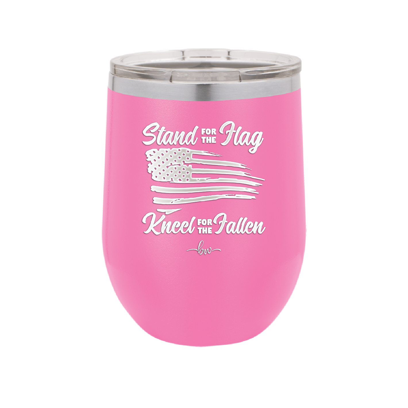 Stand for the Flag, Kneel for the Fallen - Laser Engraved Stainless Steel Drinkware - 1248 -