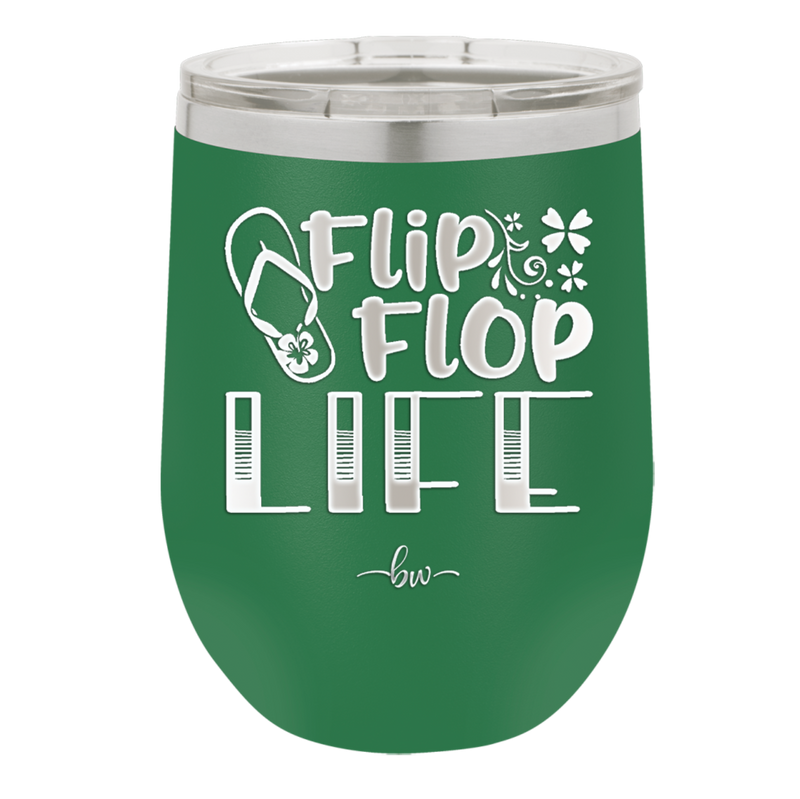 Flip Flop Life - Laser Engraved Stainless Steel Drinkware - 1250 -
