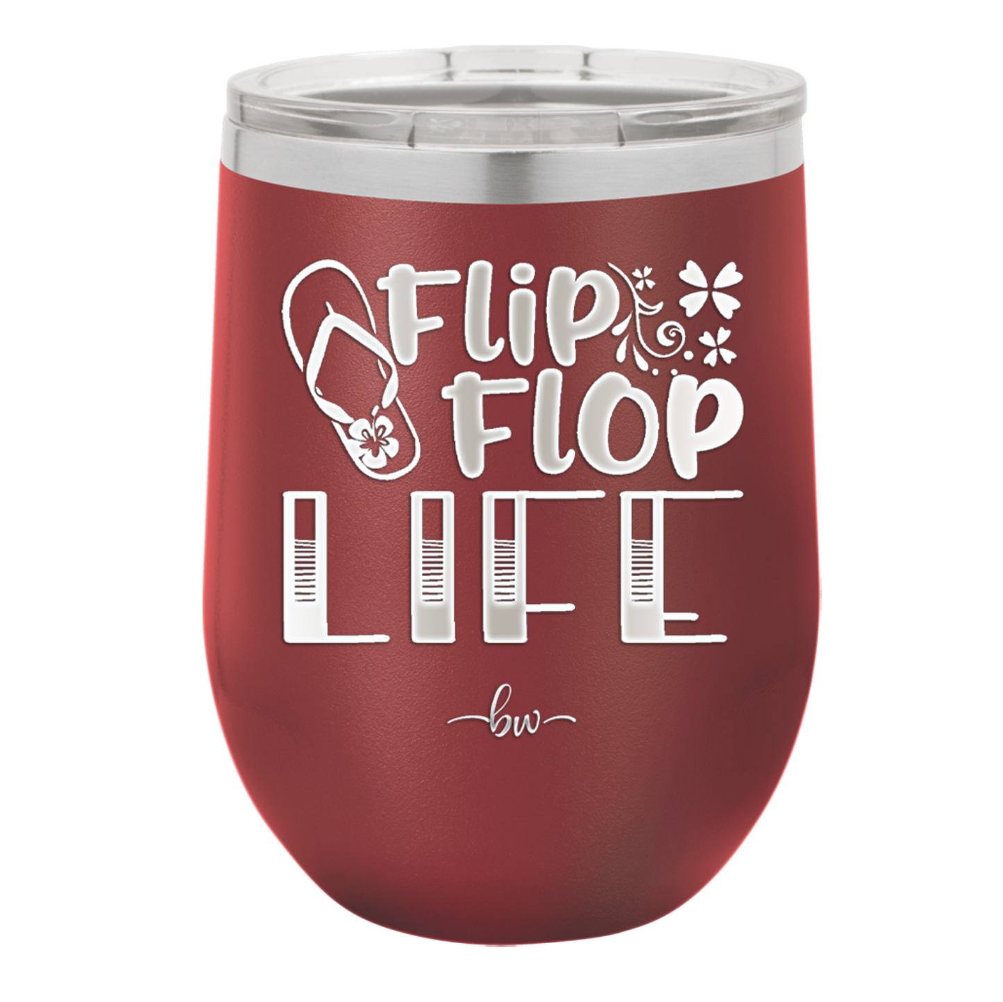 Flip Flop Life - Laser Engraved Stainless Steel Drinkware - 1250 -