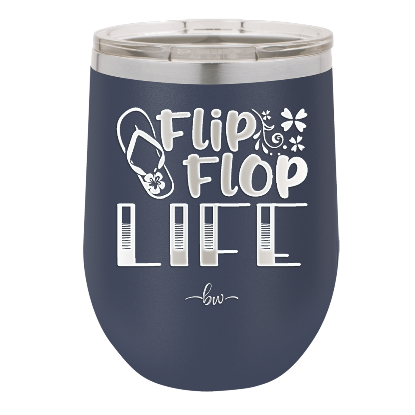 Flip Flop Life - Laser Engraved Stainless Steel Drinkware - 1250 -