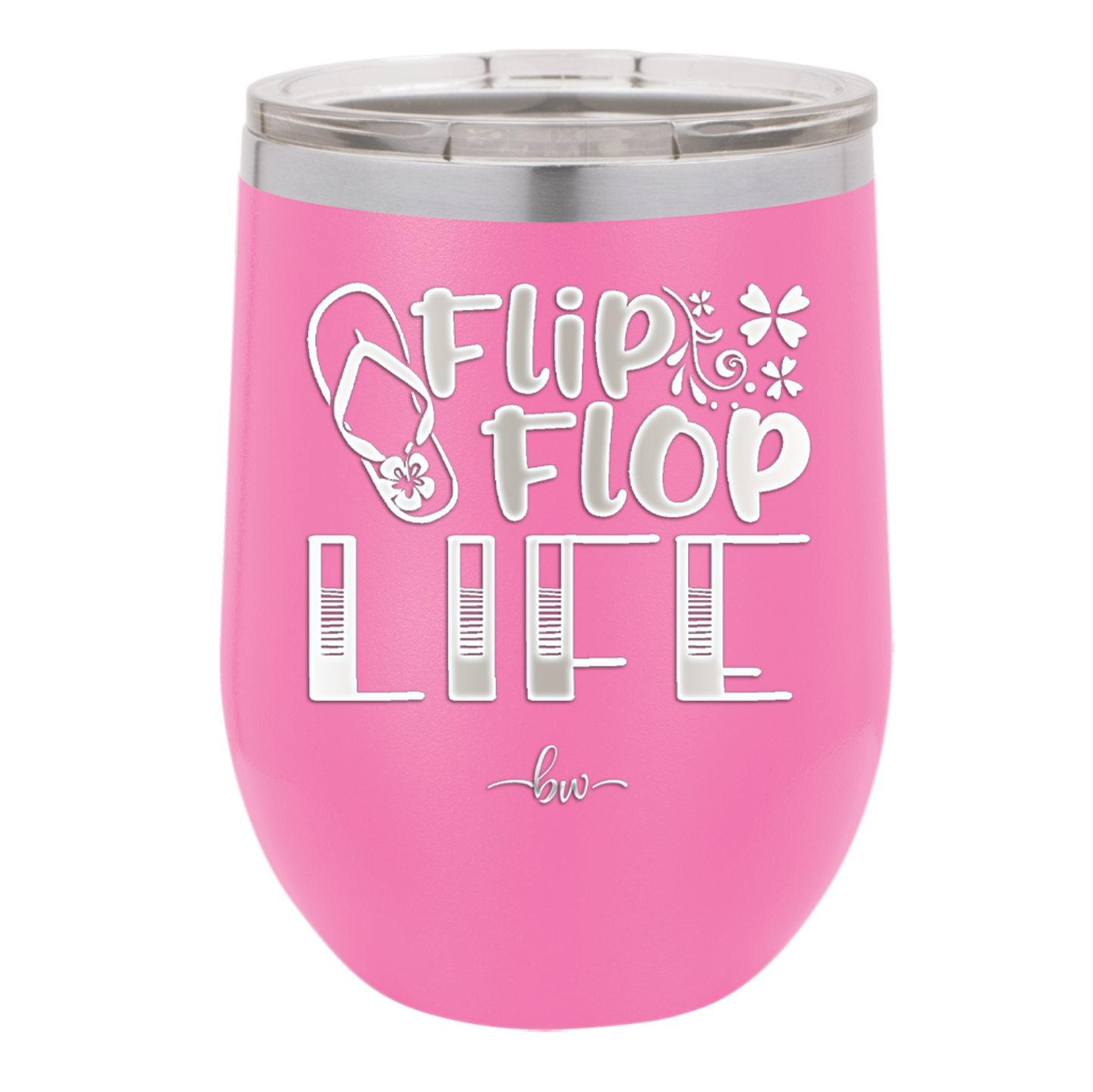 Flip Flop Life - Laser Engraved Stainless Steel Drinkware - 1250 -
