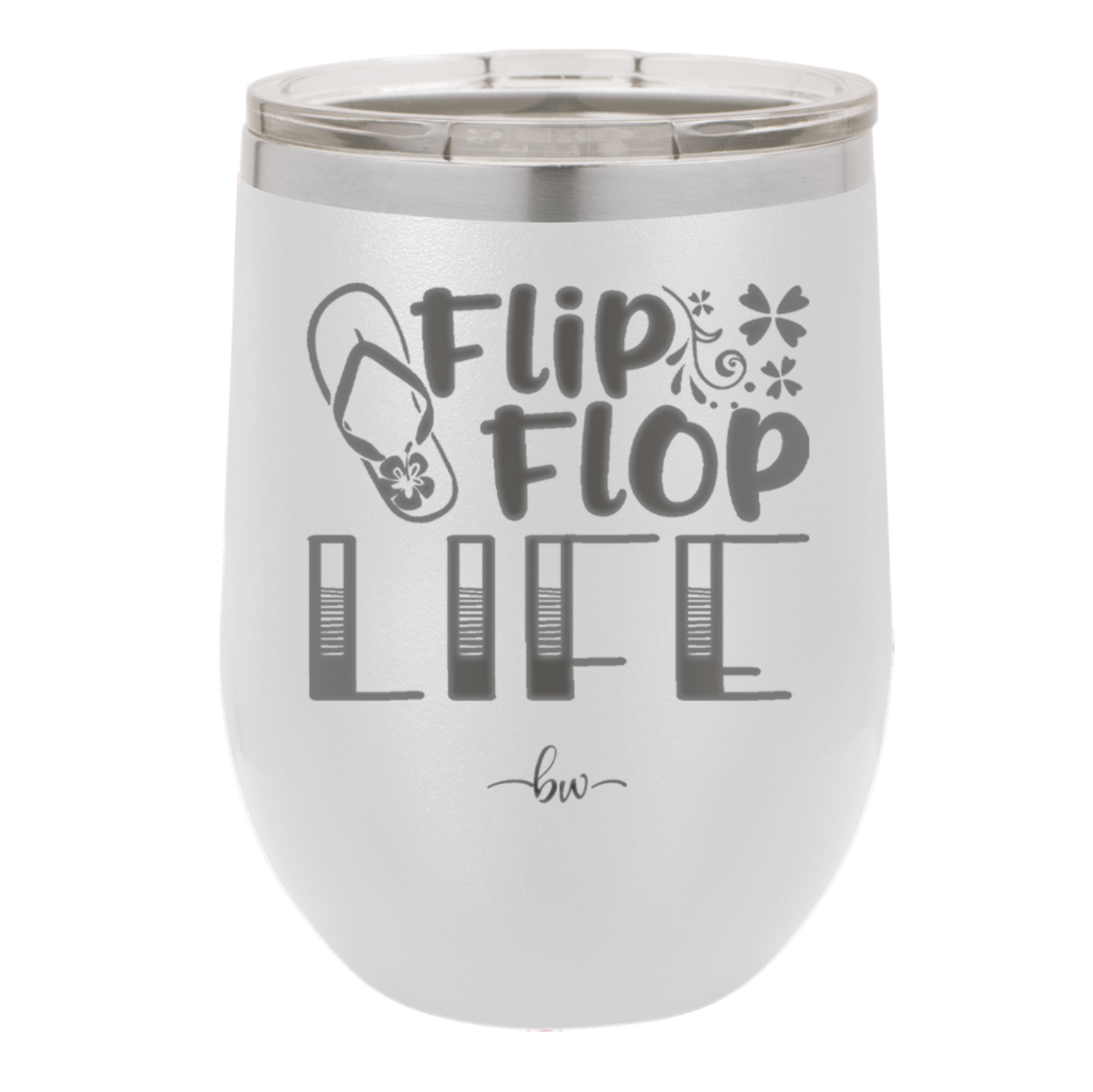 Flip Flop Life - Laser Engraved Stainless Steel Drinkware - 1250 -