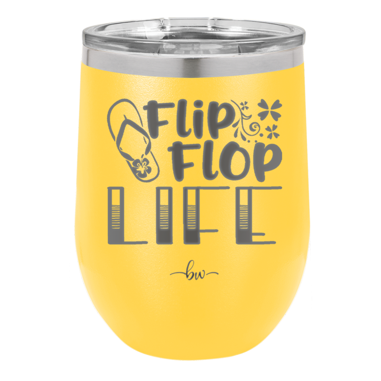 Flip Flop Life - Laser Engraved Stainless Steel Drinkware - 1250 -
