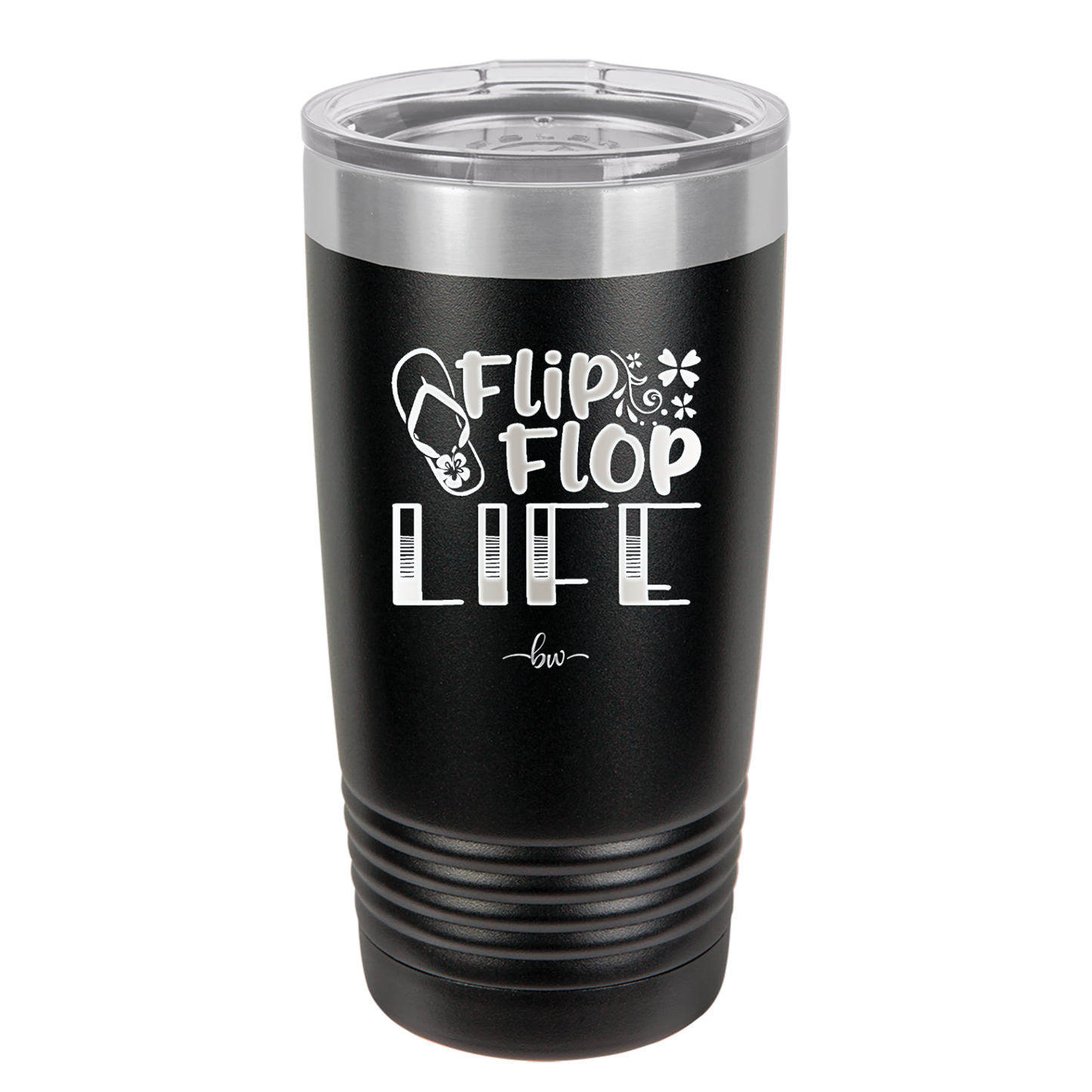 Flip Flop Life - Laser Engraved Stainless Steel Drinkware - 1250 -