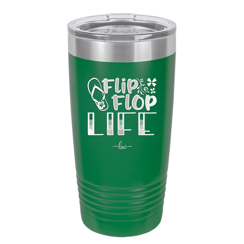 Flip Flop Life - Laser Engraved Stainless Steel Drinkware - 1250 -
